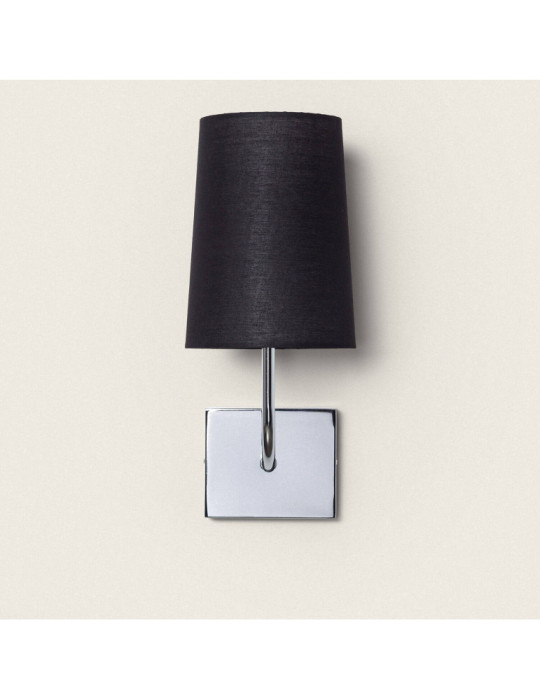 Lampe Murale Métal Silver-Wollen Conne