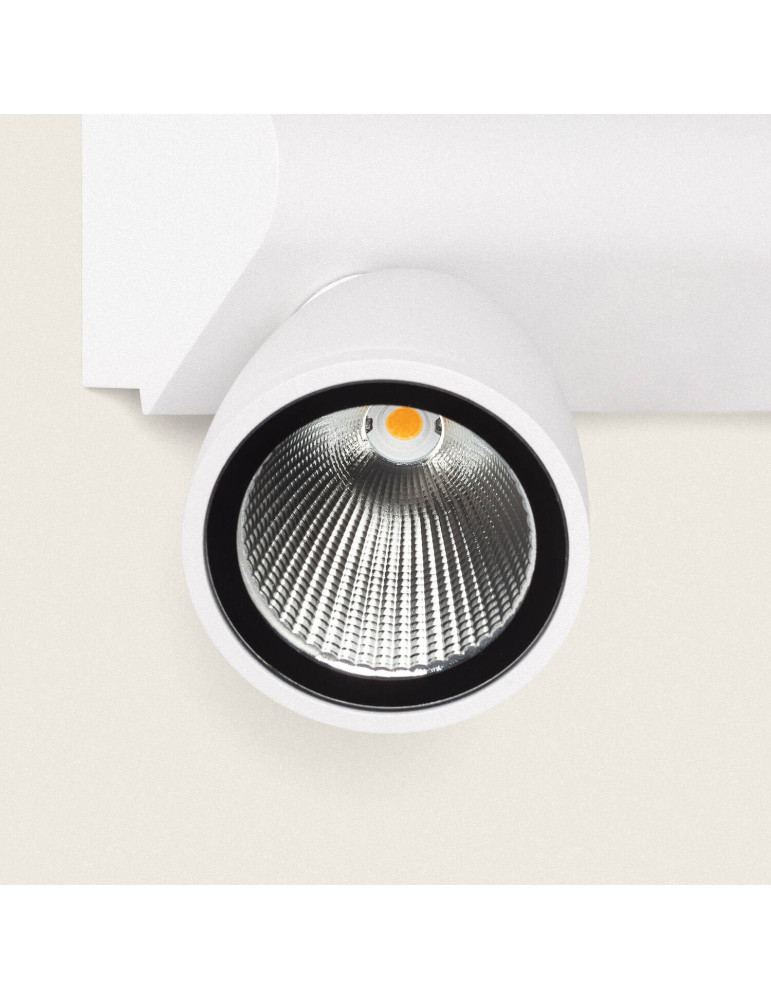 Applique Murale Extérieure LED 12W Aluminio Abel Large 2 Spots