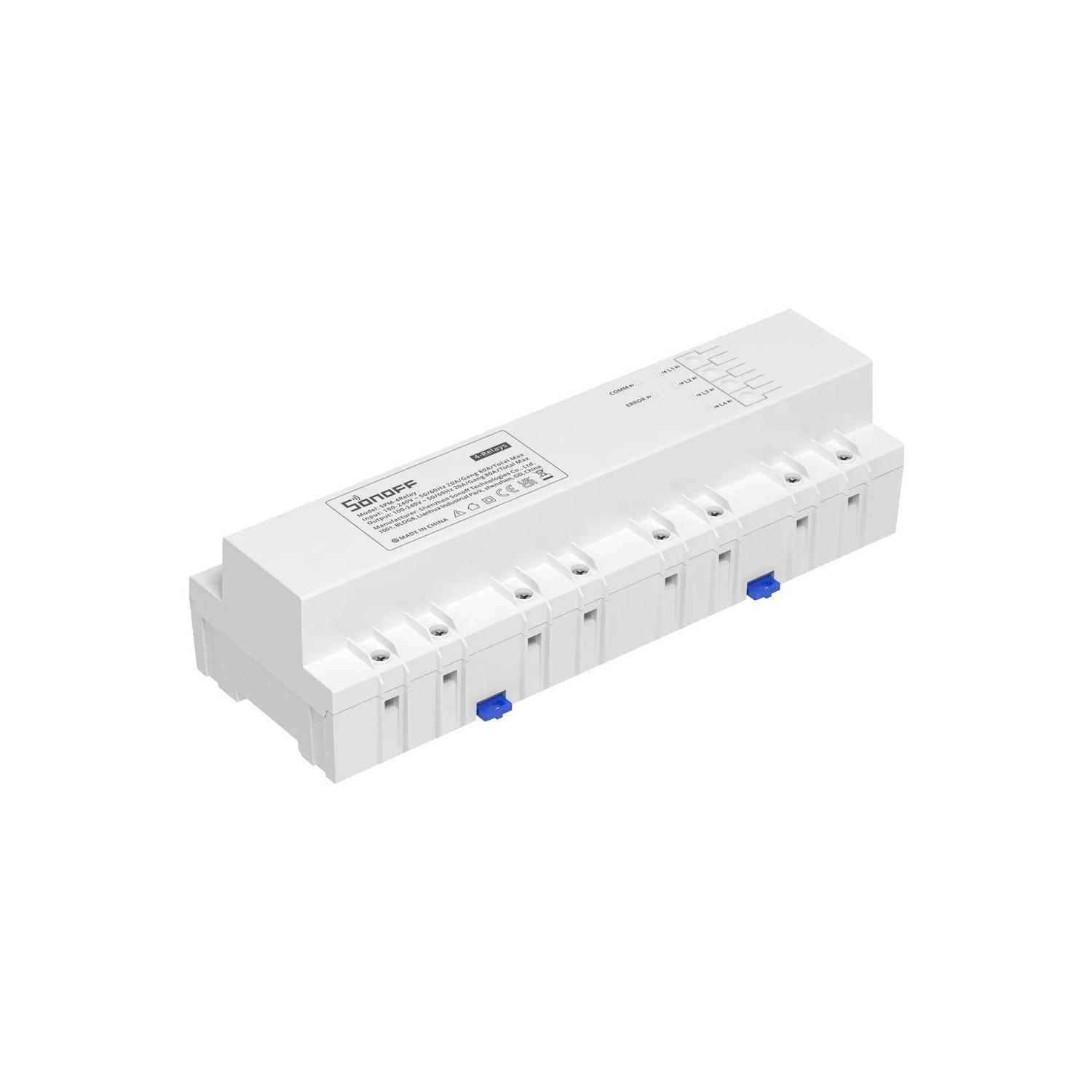 Compteur de Puissance WiFi Unité Esclave Connectable SONOFF SPM-4 Relay Blanc
