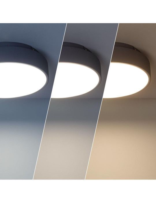 Plafonnier LED Rond Métal CCT Sélectionnable Wingu 15W Ø300 mm