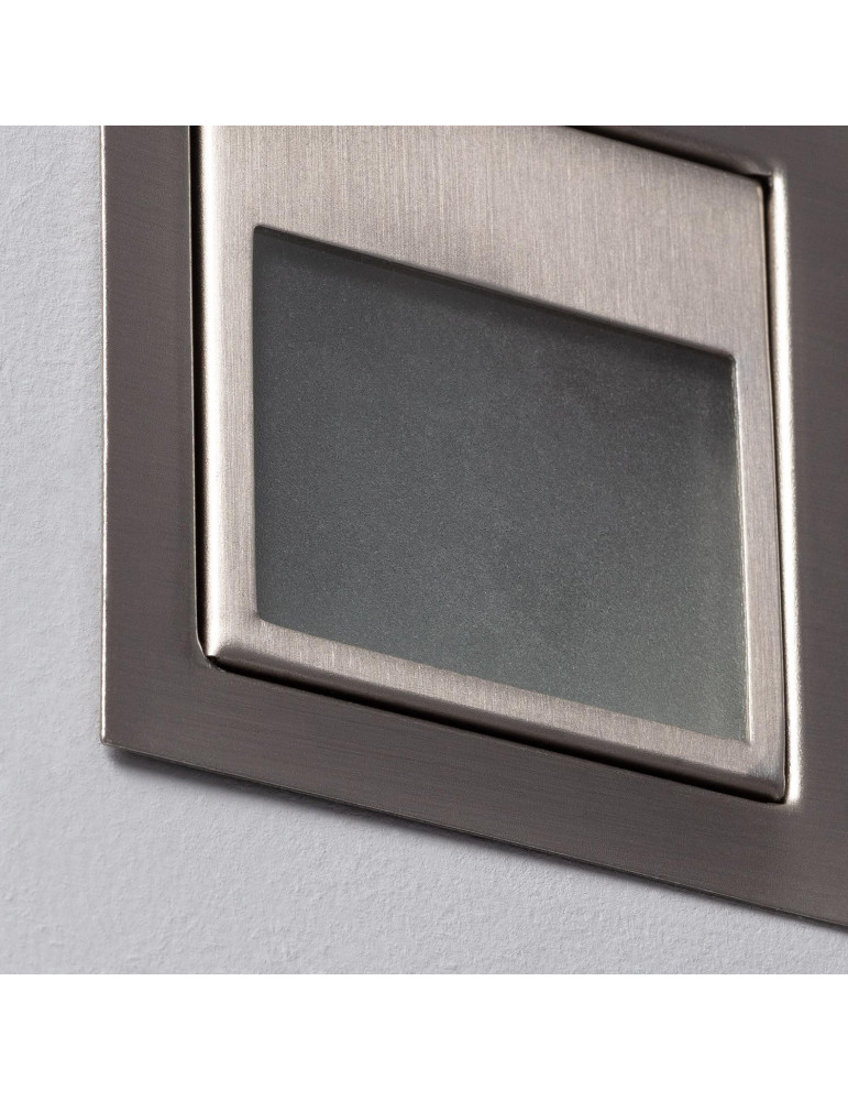 Balise Murale LED Encastrable 1.5W Larry Finition Acier