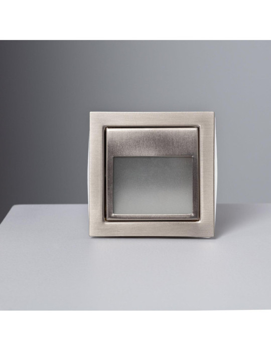 Balise Murale LED Encastrable 1.5W Larry Finition Acier