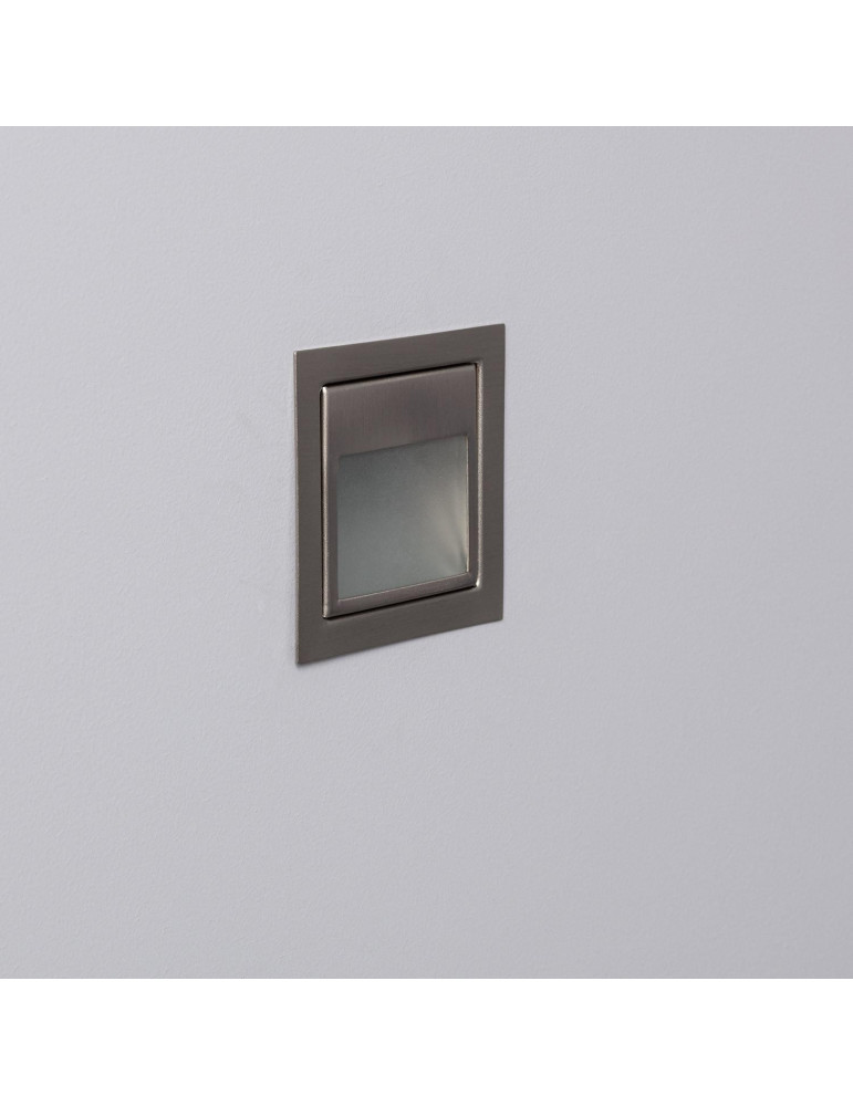 Balise Murale LED Encastrable 1.5W Larry Finition Acier