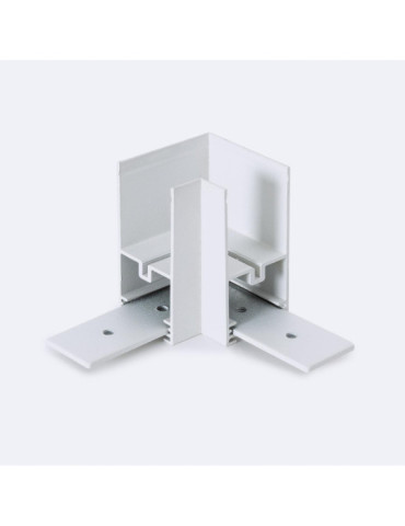 Raccord en L Horizontal pour Rail Magnétique SuperSlim Suspendu 25mm 48V