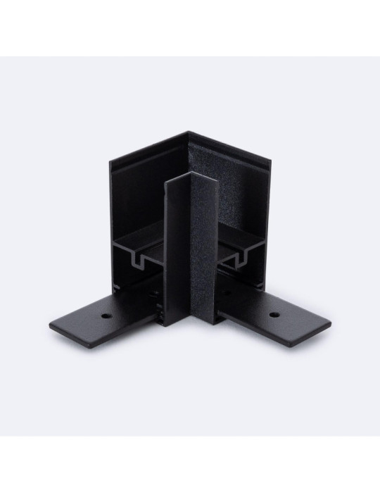 Raccord en L Horizontal pour Rail Magnétique SuperSlim Suspendu 25mm 48V Raccord en L Horizontal pour Rail Magnétique SuperSlim Suspendu 25mm 48V