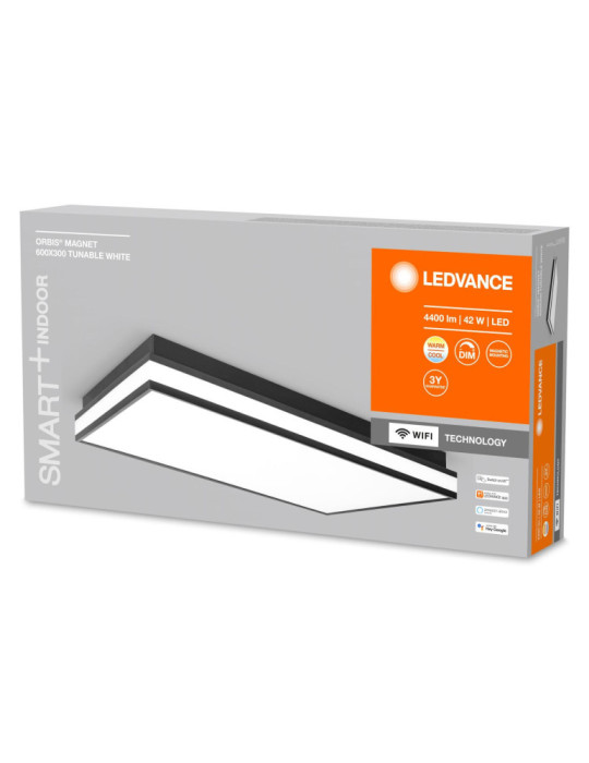 Plafonnier LED Rectangulaire 600x300 mm 42W CCT Smart+ WiFi ORBIS Magnet LEDVANCE 4058075572836