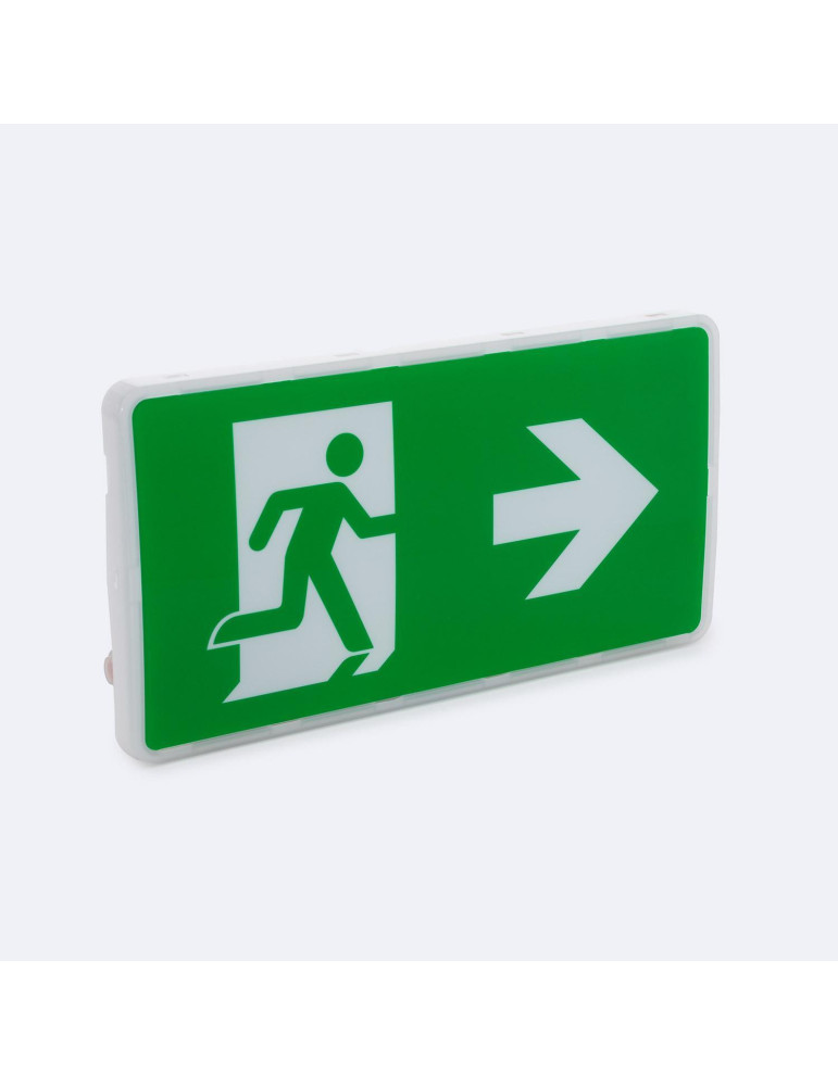 Éclairage de Secours LED Encastré/Saillie 130lm Permanent/Non Permanent avec Panneau IP65 Coupe 150x310 mm Éclairage de Secours LED Encastré/Saillie 130lm Permanent/Non Permanent avec Panneau IP65 Coupe 150x310 mm