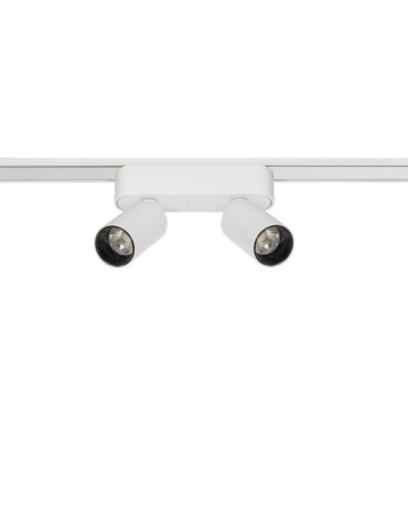 Spot LED sur Rail Magnétique 25mm Extra-Plat 10W Double 48V Blanc