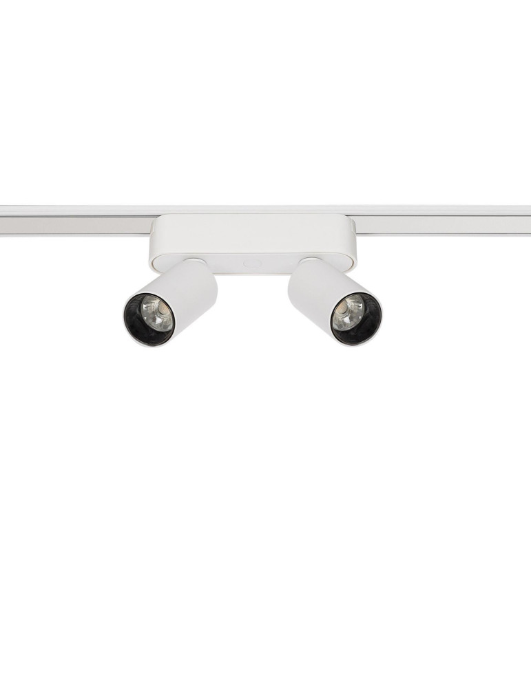 Spot LED sur Rail Magnétique 25mm Extra-Plat 10W Double 48V Blanc