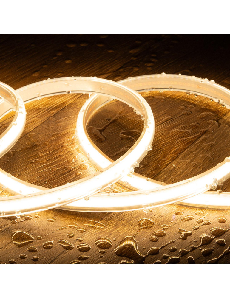 Bobine Ruban LED Dimmable 220V COB 320 LED/m 720 lm/m CRI90 Coupe 50cm Largeur 12mm 50m IP65