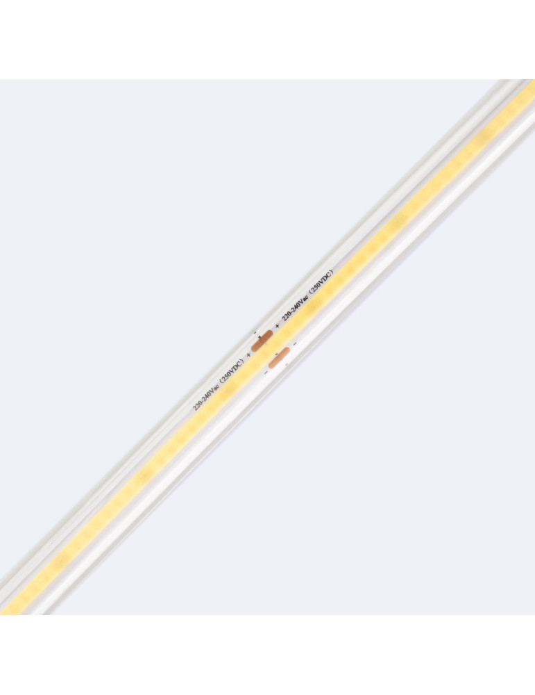 Bobine Ruban LED Dimmable 220V COB 320 LED/m 720 lm/m CRI90 Coupe 50cm Largeur 12mm 50m IP65