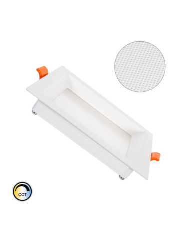 Dalle LED 10W Carrée CCT Microprismatique LIFUD Coupe 110x110 mm