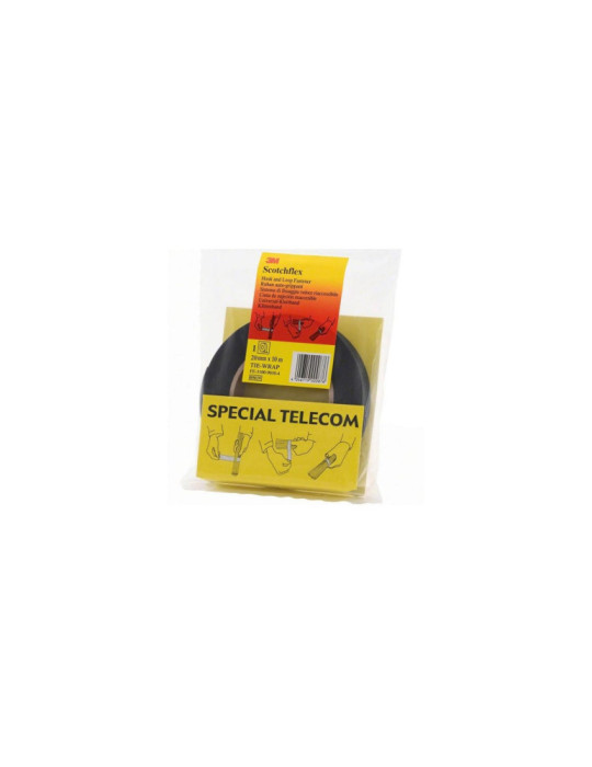 Ruban de Fixation Auto-Agrippant 3M™ Scotchflex™ 20mm x 10m 7000033355-N Ruban de Fixation Auto-Agrippant 3M™ Scotchflex™ 20mm x 10m 7000033355-N