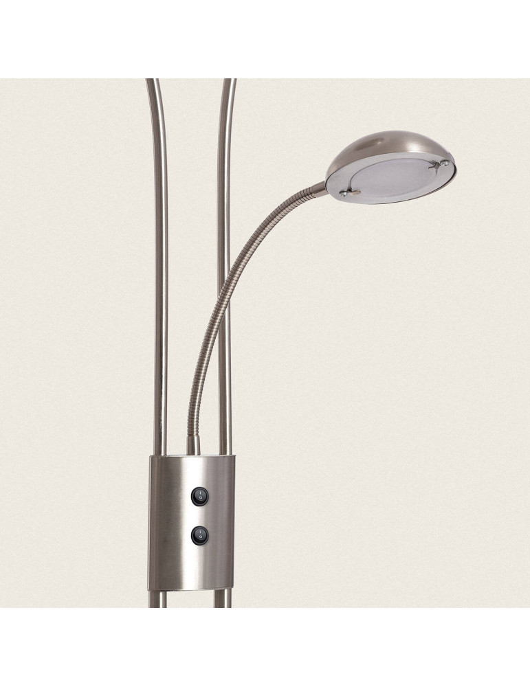 Lampadaire avec LED de Lecture Métal Ethan