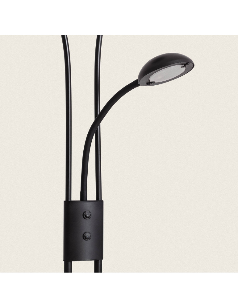 Lampadaire avec LED de Lecture Métal Ethan