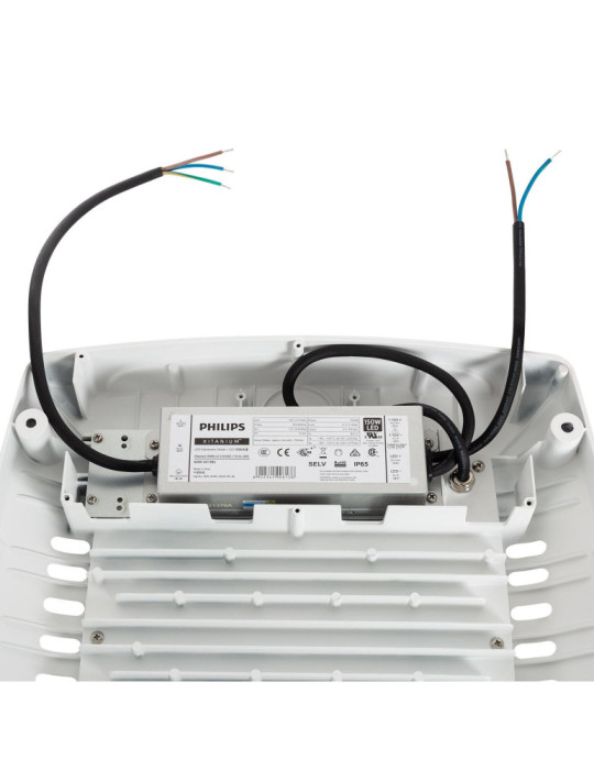 Spot LED Canopy Spécial Stations-Service 100W LUMILEDS 150lm/W Driver Philips Xitanium Dimmable 1-10V