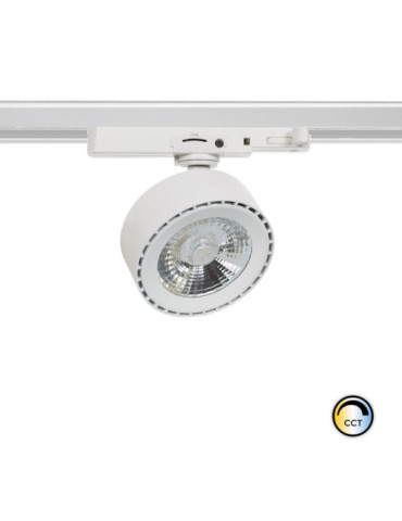 Spot LED sur Rail Triphasé 20W Onuba CCT Blanc
