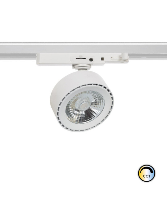Spot LED sur Rail Triphasé 20W Onuba CCT Blanc