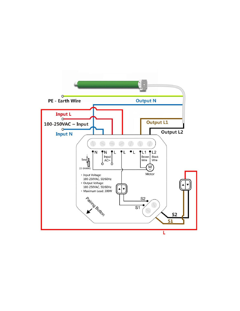 Interrupteur WiFi Volets Roulants Automatiques