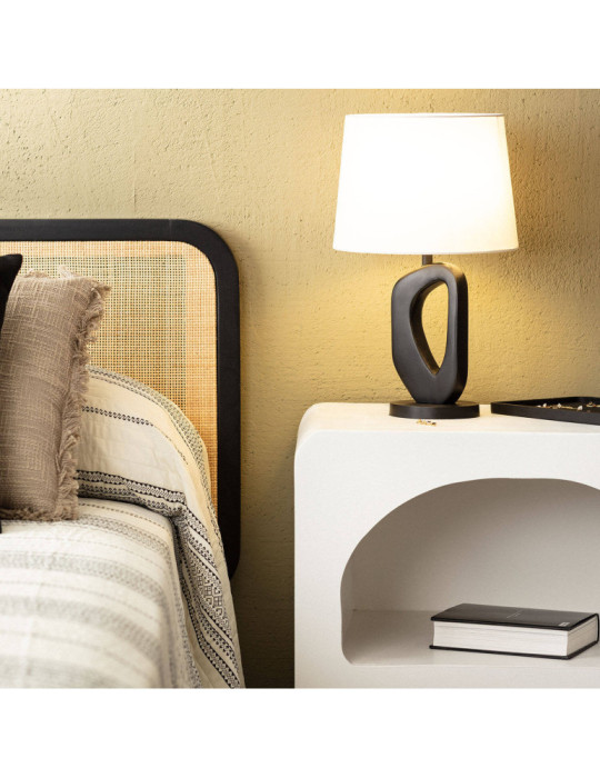 Lampe à Poser Bois Cave ILUZZIA