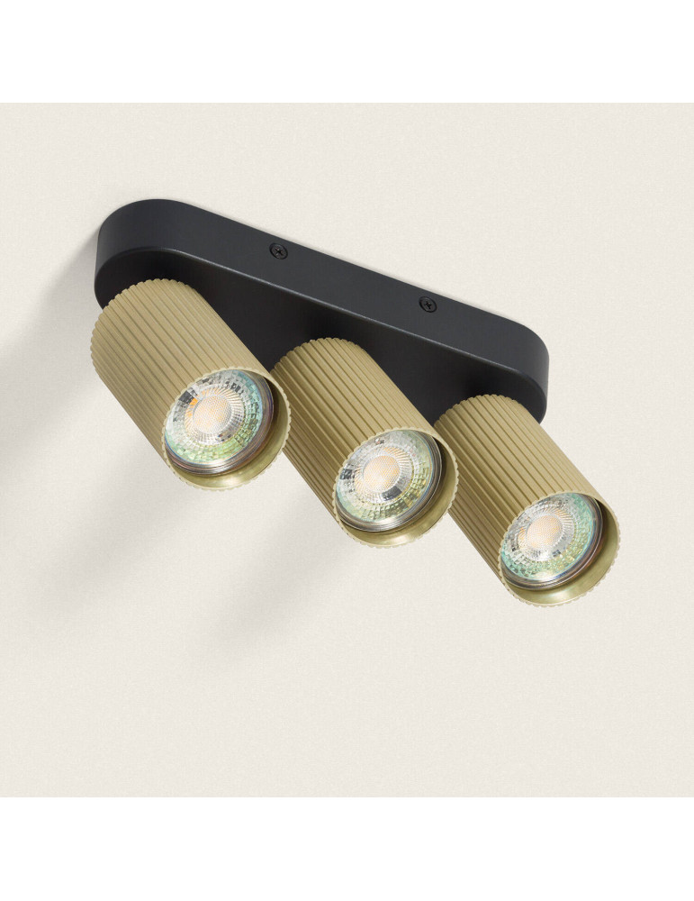 Plafonnier Aluminium Aritz 3 Spots