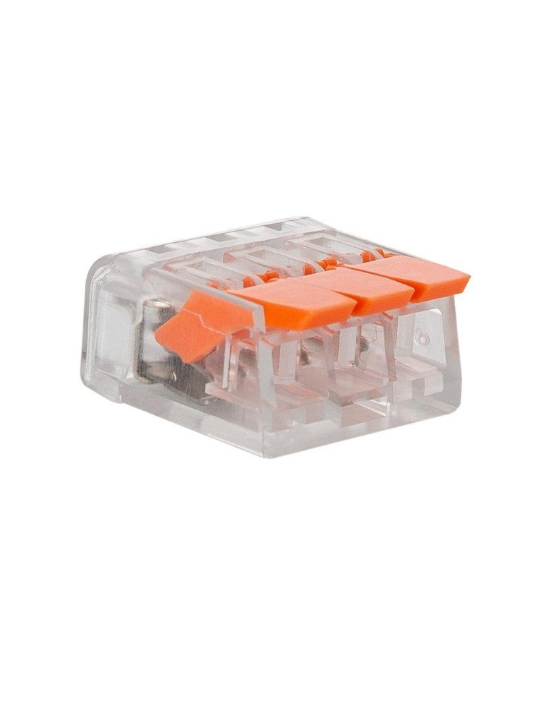 Pack 20 Connecteurs Rapides 3 Entrées pour Câble Électrique 0.08-4mm²