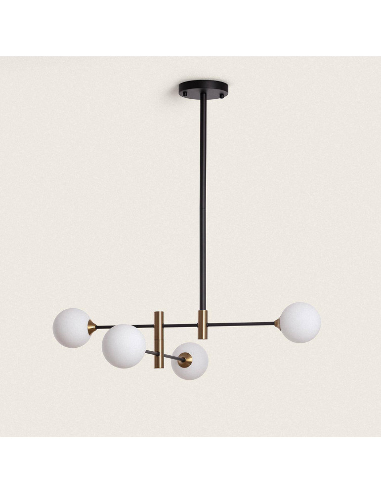 Suspension Métal et Verre Bull 4