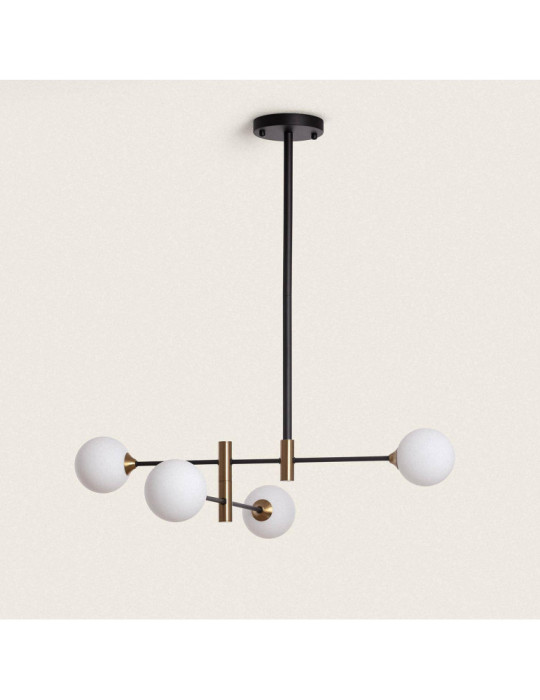 Suspension Métal et Verre Bull 4