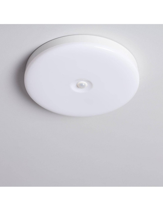 Plafonnier LED Rond 18W No Flicker Ø290 mm avec Détecteur de Présence PIR et Crépusculaire