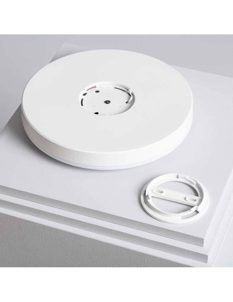 Plafonnier LED Rond 18W No Flicker Ø290 mm avec Détecteur de Présence PIR et Crépusculaire