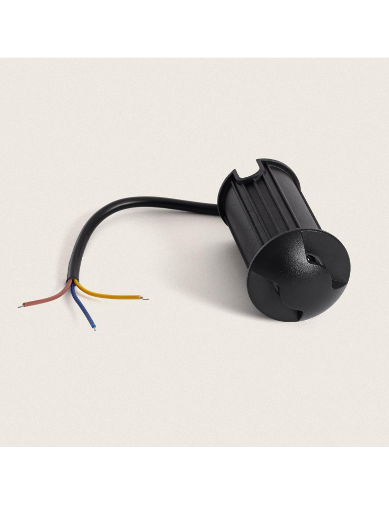 Balise Extérieure LED 1W Encastrable au Sol Letso 4L Noire