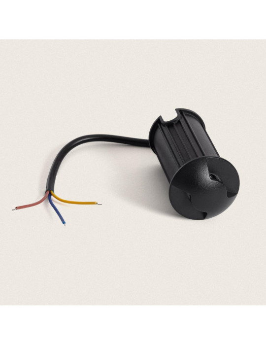 Balise Extérieure LED 1W Encastrable au Sol Letso 4L Noire