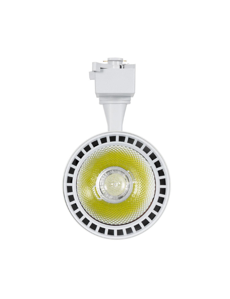 Spot LED sur Rail Monophasé 40W Bron Blanc