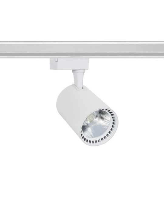 Spot LED sur Rail Monophasé 40W Bron Blanc