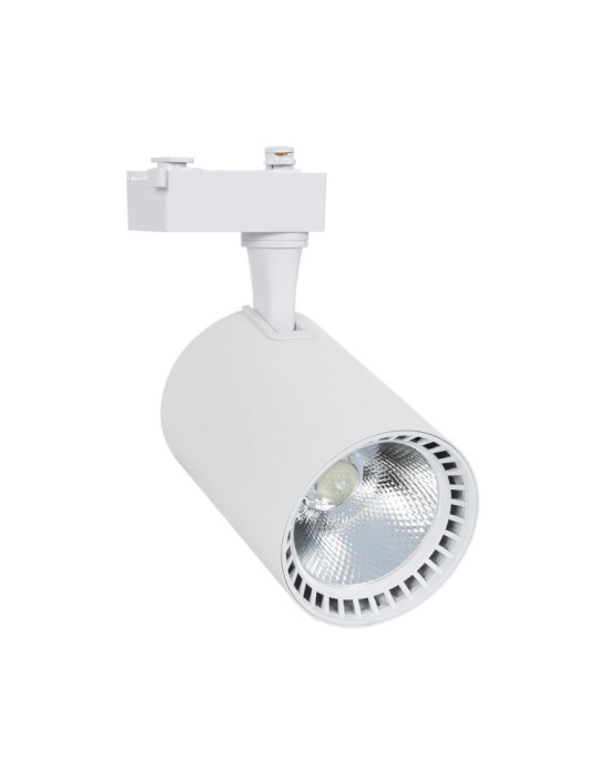 Spot LED sur Rail Monophasé 40W Bron Blanc