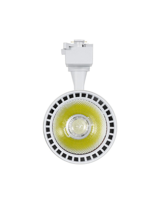 Spot LED sur Rail Monophasé 40W Bron Blanc