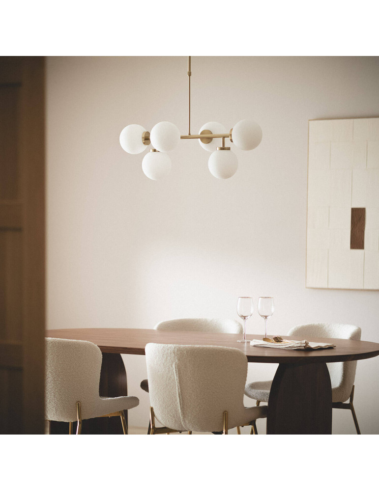 Suspension Métal et Verre Lautrec