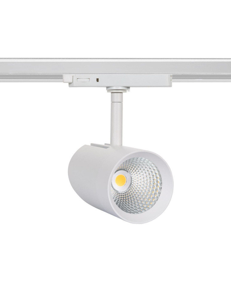 Spot LED sur Rail Triphasé 30W Fuji Blanc