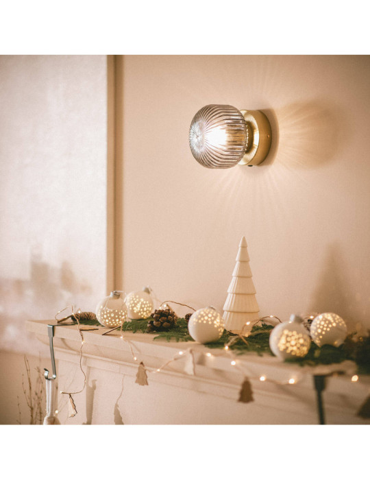 Lampe Murale Métal et Verre Windsor