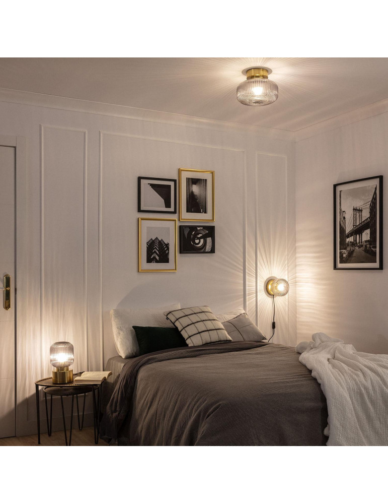 Lampe Murale Métal et Verre Windsor