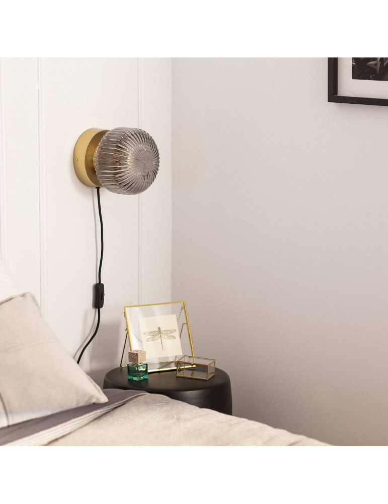 Lampe Murale Métal et Verre Windsor