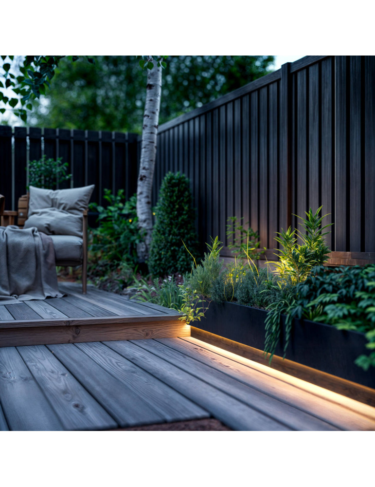 Ruban LED Extérieur Solaire 24V DC SMD2835 60 LED/m 40m IP65 Largeur 12mm Coupe 100 cm