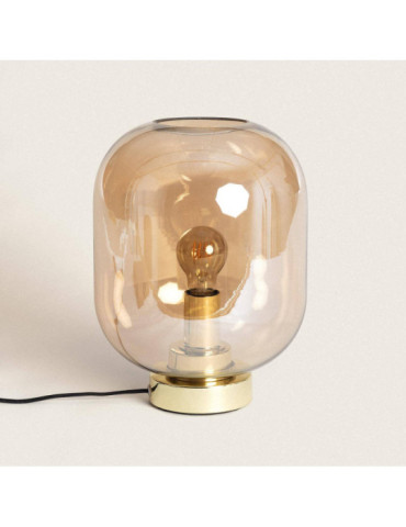 Lampe à Poser Métal et Verre Nélida