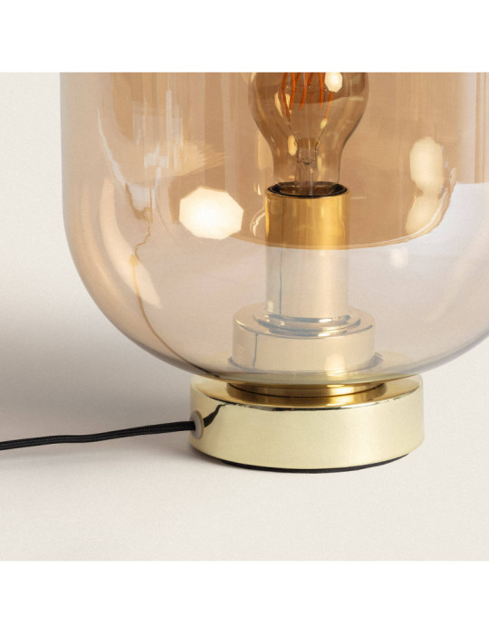 Lampe à Poser Métal et Verre Nélida