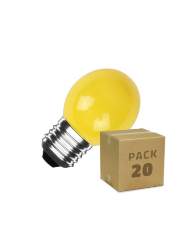 Pack 20 Ampoules LED E27 3W 300 lm G45 Monochrome