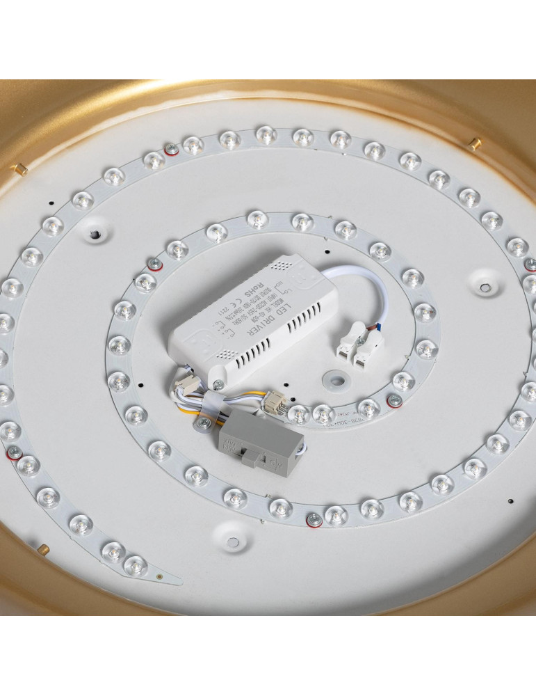 Plafonnier LED Rond Métal 30W CCT Sélectionnable Taylor Ø500 mm