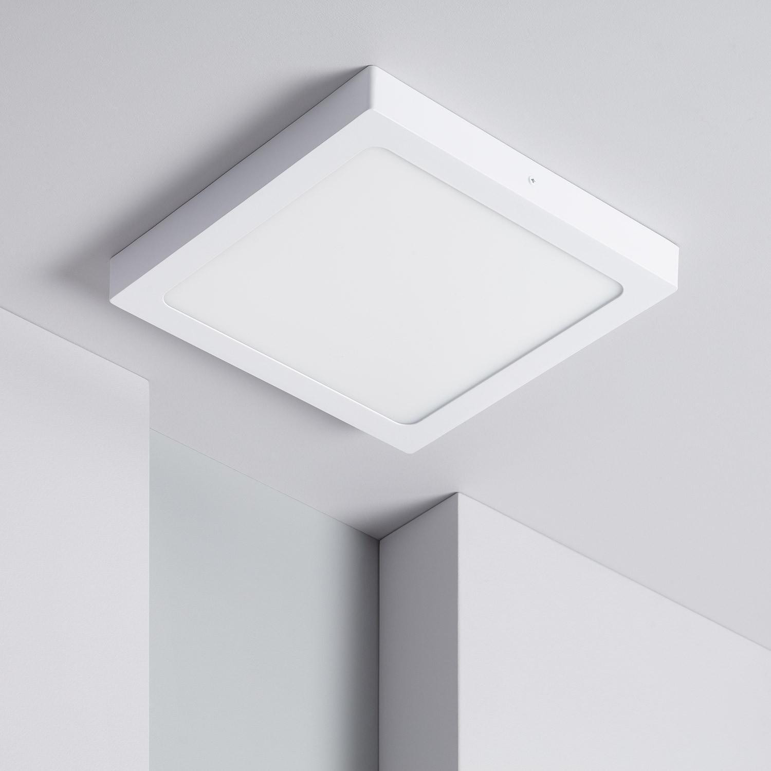 Plafonnier LED Carré 24W 295x295mm Blanc froid 6000K