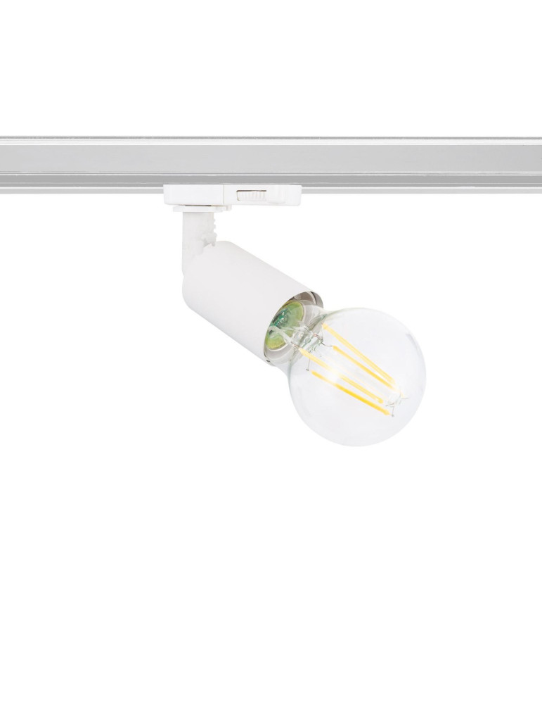 Spot à Douille sur Rail Triphasé Oasis pour Ampoule E27 Spot à Douille sur Rail Triphasé Oasis pour Ampoule E27