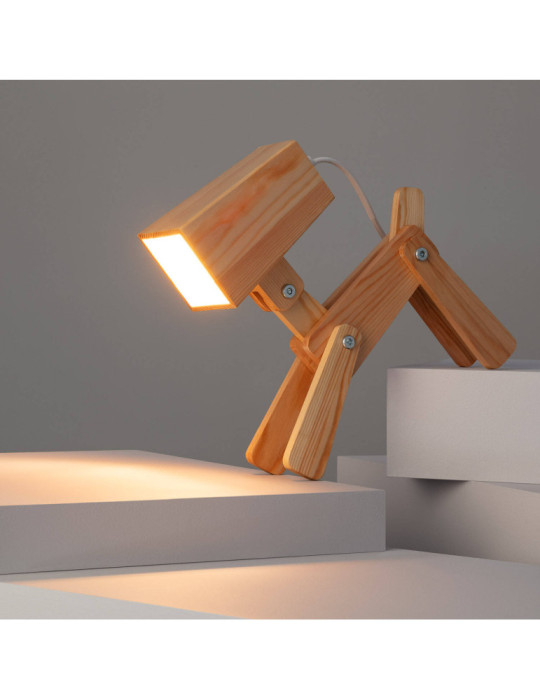 Lampe à Poser Métal et Bois Kids Coba Doggi