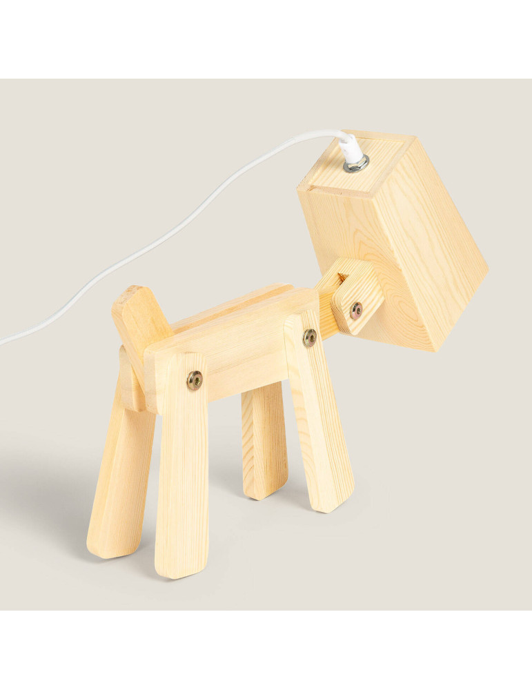 Lampe à Poser Métal et Bois Kids Coba Doggi